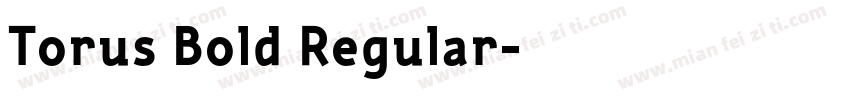 Torus Bold Regular字体转换